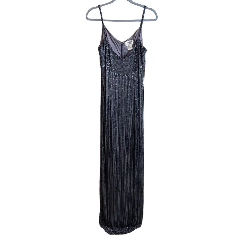 Jovani beaded silk dress